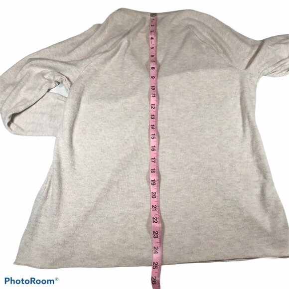 Universal Thread Womens Size Large Henley Top Long-Sleeve Oatmeal Heather New - Picture 12 of 12